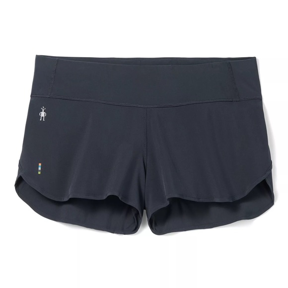 Smartwool Black Merino Wool Blend Gym Gorpcore Active Lined Short SW016604 Large - Picture 1 of 13